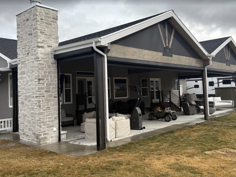 Gabled Covered Patio & Outdoor Living