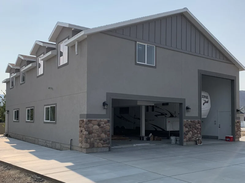 Large RV Shop with Two-Story Living Space