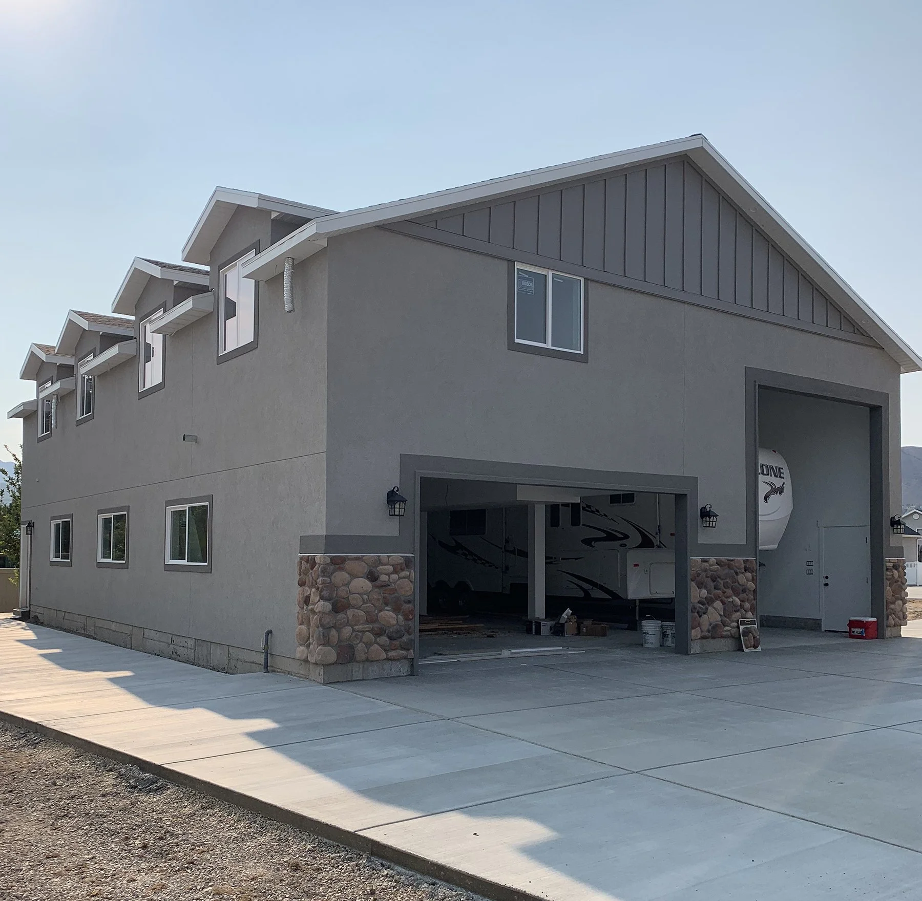 Large RV Shop with Two-Story Living Space