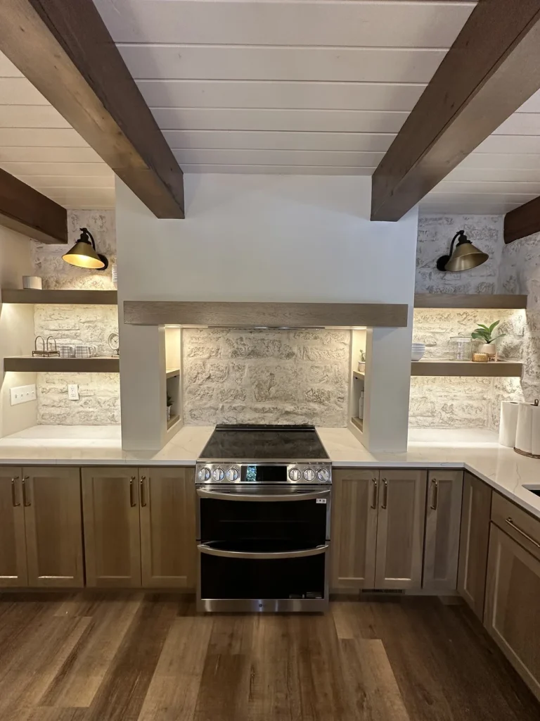 Stacked-Stone Hood & Range Wall photo 2
