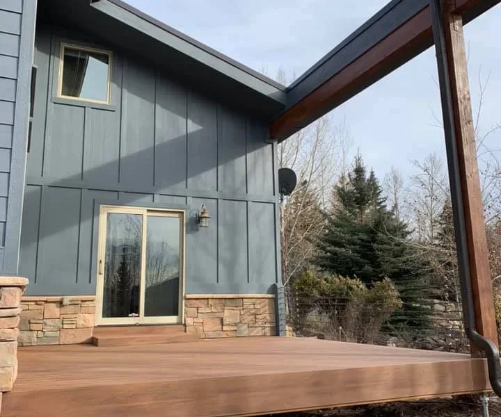 Mountain Home Wood Deck