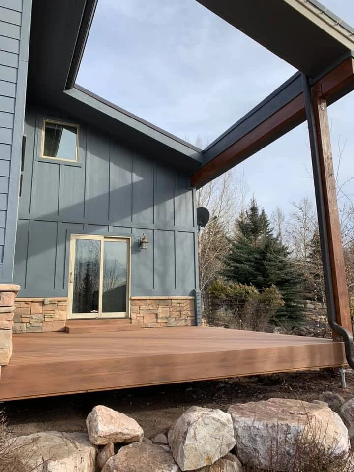 Mountain Home Wood Deck