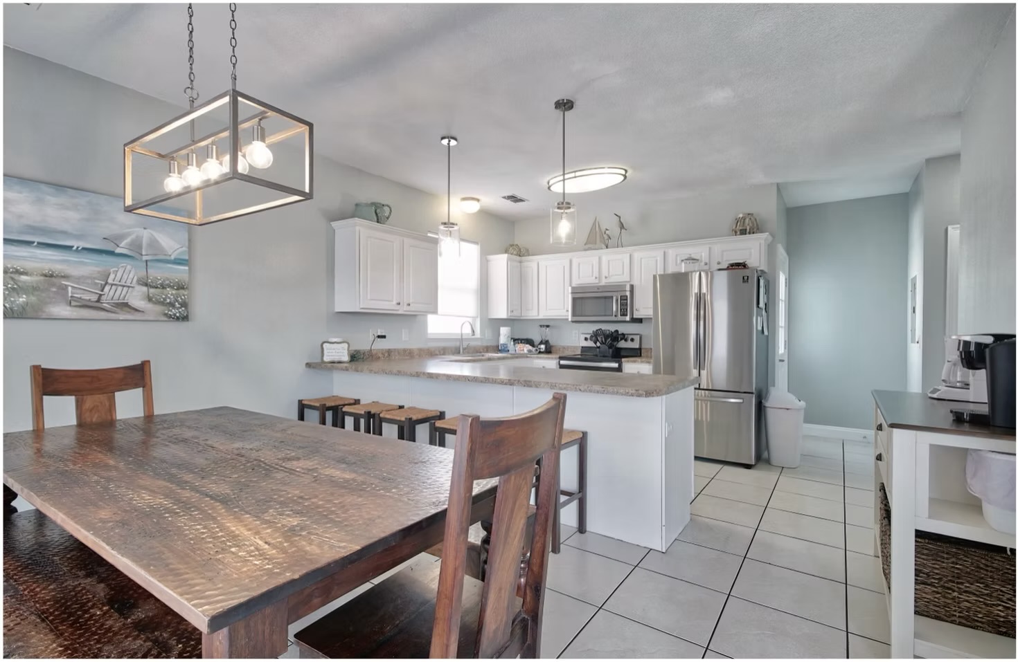 Coastal Open Kitchen & Dining